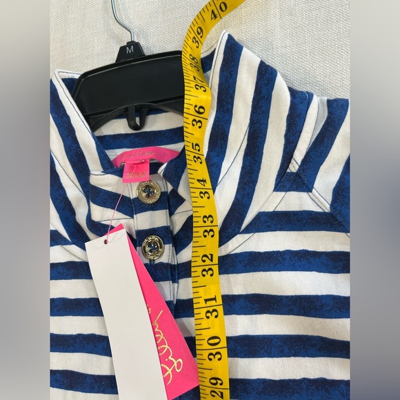 Lilly Pulitzer Navy and White Striped Long Sleeve Dress - Picture 12 of 14